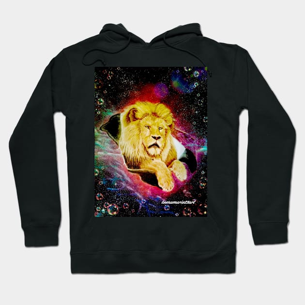 Lion Hoodie by teenamarie23art